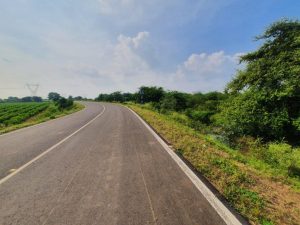 Land abutting road